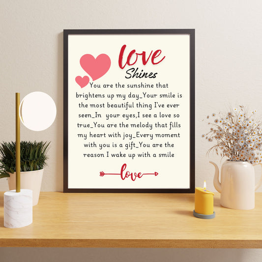 Printable quote wall art for couple