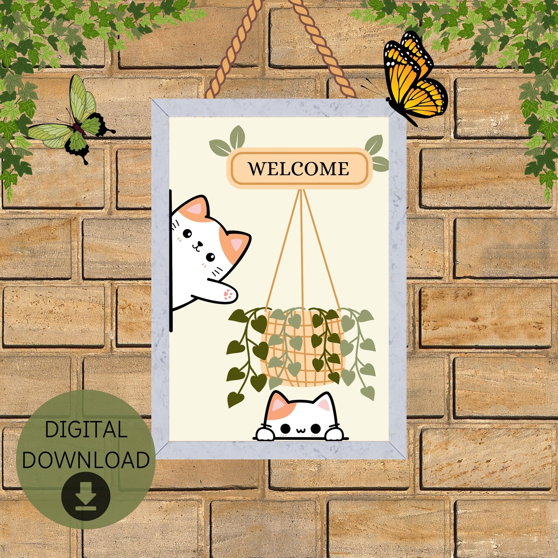 printable wall art for welcome door